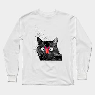 Cat and butterfly Long Sleeve T-Shirt